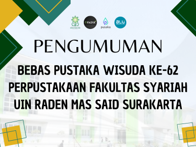 Pengumuman Bebas Pustaka Fakultas Wisuda Ke-62