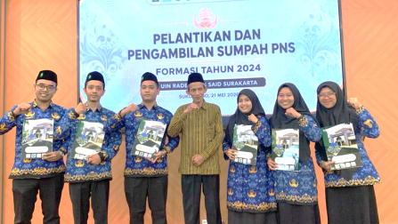 Resmi Dilantik Menjadi PNS Kemenag, Enam Dosen Fakultas Syariah UIN Surakarta Siap Terapkan Lurik