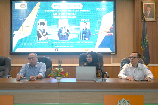 Fakultas Syariah Gelar Public Lecture Bahas Standar Layanan Bantuan Hukum