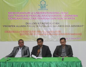 Sambutan oleh Dekan Fakultas Syraiah 